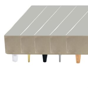 taupe suede w/ legs and matching headboard